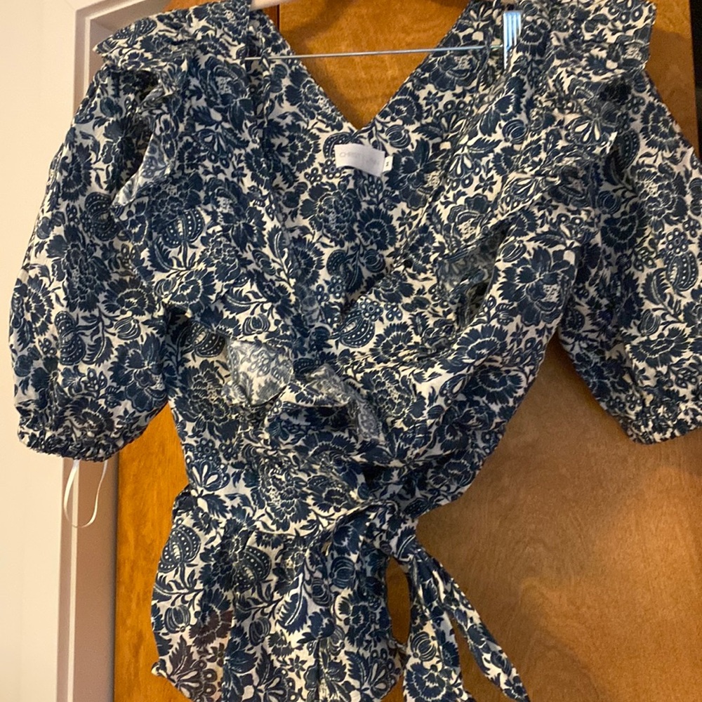 Tie wrap blouse